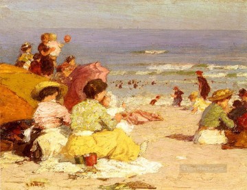  Edward Obras - Escena de playa 2 Impresionista Edward Henry Potthast
